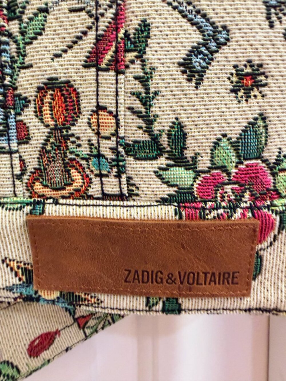 Zadig & Voltaire Kio Deluxe Tapestry Fringe Vest M - Picture 9 of 14